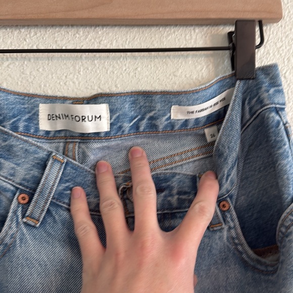 Aritzia Denim Forum The Farrah High Rise Wide Leg Jean - Picture 6 of 8